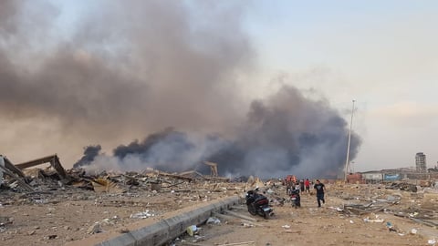 Fuertes daños materiales provocó una explosión en la capital de Líbano