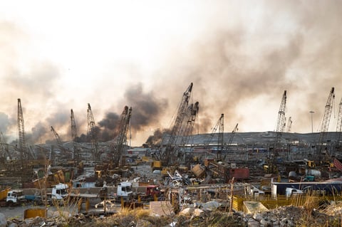 Fuertes daños materiales provocó una explosión en la capital de Líbano
