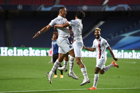 PSG derrota al Atalanta para instalarse en las semifinales de la Champions