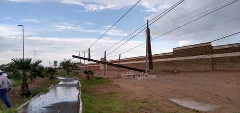 Fuerte chubasco sorprende a la región lagunera