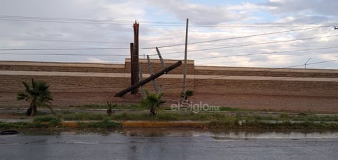 Fuerte chubasco sorprende a la región lagunera