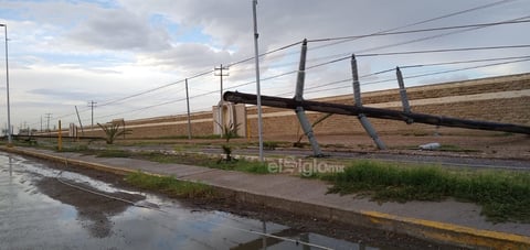 Fuerte chubasco sorprende a la región lagunera