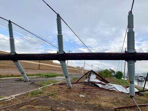 Fuerte chubasco sorprende a la región lagunera
