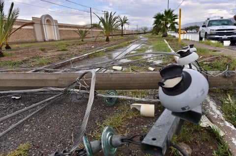 Fuerte chubasco sorprende a la región lagunera