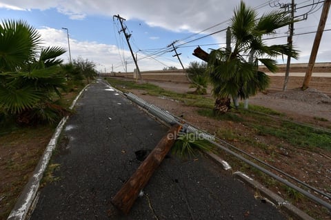 Fuerte chubasco sorprende a la región lagunera