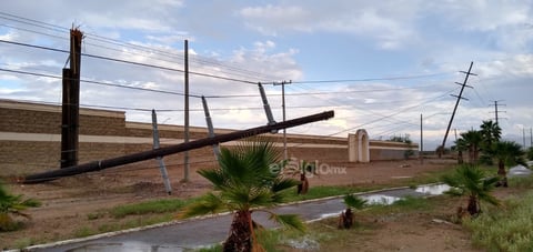 Fuerte chubasco sorprende a la región lagunera