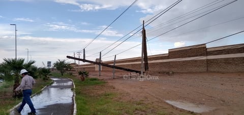 Fuerte chubasco sorprende a la región lagunera