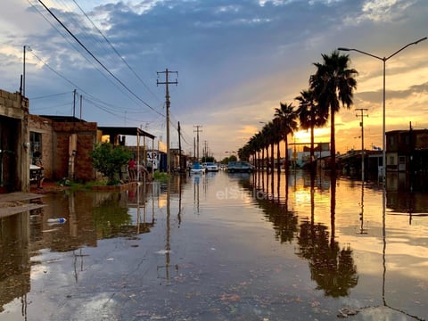 Fuerte chubasco sorprende a la región lagunera