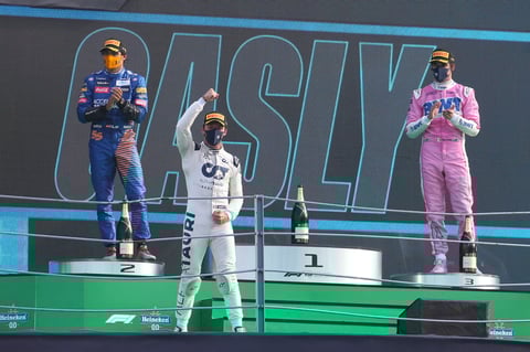 Pierre Gasly se llevó su primera victoria, y la de Alpha Tauri, en la Fórmula Uno