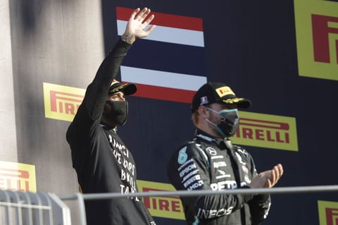 Gana Hamilton el Gran Premio de la Toscana; 'Checo' Pérez termina en quinto lugar