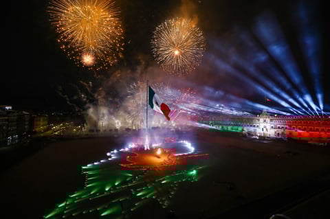 En plena pandemia, encabeza López Obrador Grito de Independencia desde Palacio Nacional