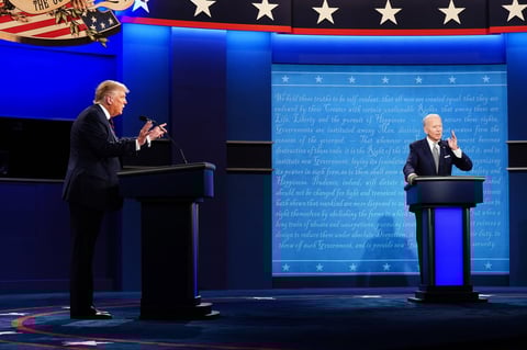 Joe Biden y Donald Trump sostienen primer debate por Presidencia de EUA