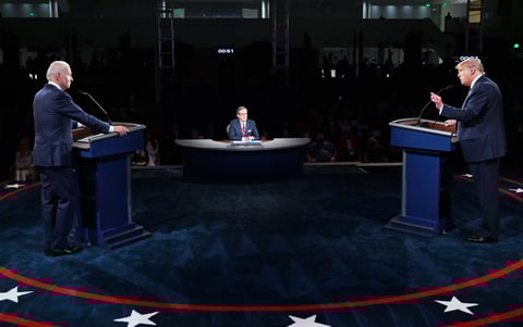 Joe Biden y Donald Trump sostienen primer debate por Presidencia de EUA