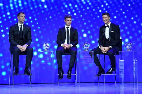 De todos ellos el más importante fue el de mejor jugador, que recayó en el delantero polaco Robert Lewandowsk