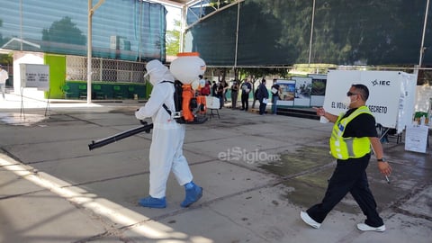 Sanitización de casillas.