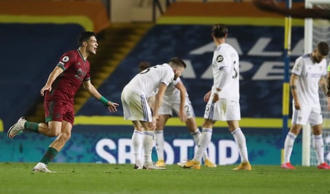 El delantero del Wolves apareció casi al final del partido para marcar con un afortunado rebote su segundo gol esta temporada con el que desatascó una visita complicada ante el equipo de Marcelo Bielsa, que aspiraba a colocarse entre los tres primeros clasificados en el caso de conseguir una victoria.
