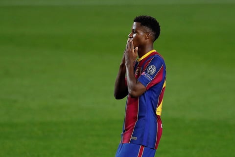Leo Messi, Ansu Fati, Coutinho, Pedri y Dembélé marcaron su primer tanto en fase de grupos 