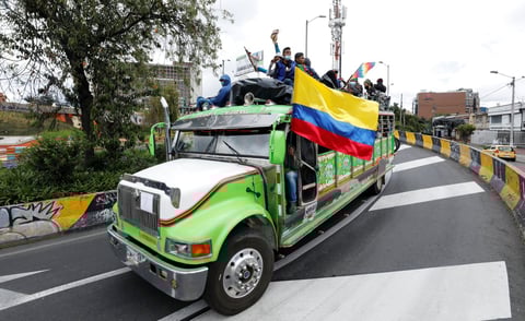 Sindicatos y movimientos sociales colombianos llevan a cabo una jornada nacional de protesta