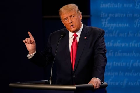 El último debate previo a las elecciones presidenciales de EUA entre Donald Trump y Joe Biden
