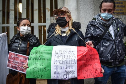 Distintos sectores de Italia reclaman el nuevo cierre de la economía por el coronavirus