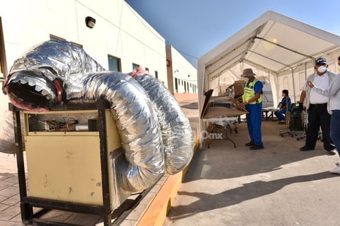 Llega Hospital Móvil de Acuña para pacientes COVID a Torreón