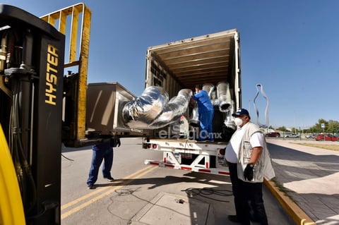 Llega Hospital Móvil de Acuña para pacientes COVID a Torreón