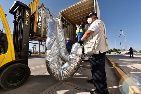 Llega Hospital Móvil de Acuña para pacientes COVID a Torreón