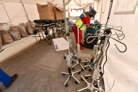 Llega Hospital Móvil de Acuña para pacientes COVID a Torreón