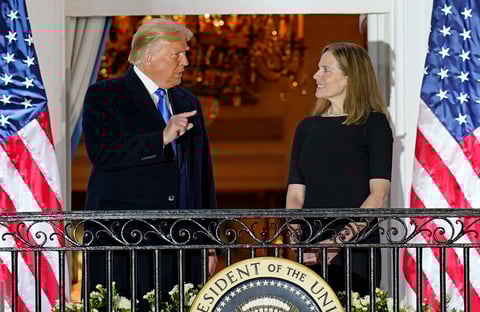 Amy Coney Barrett asume como jueza en la Corte Suprema de EUA