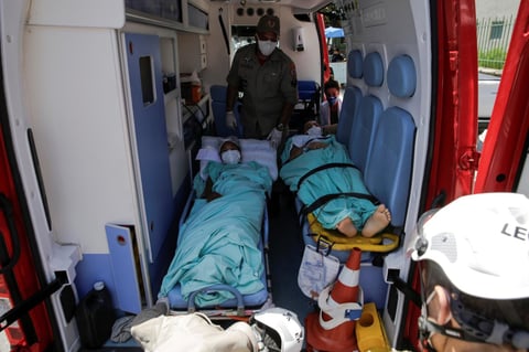 Doscientos pacientes son evacuados por incendio en hospital de Brasil