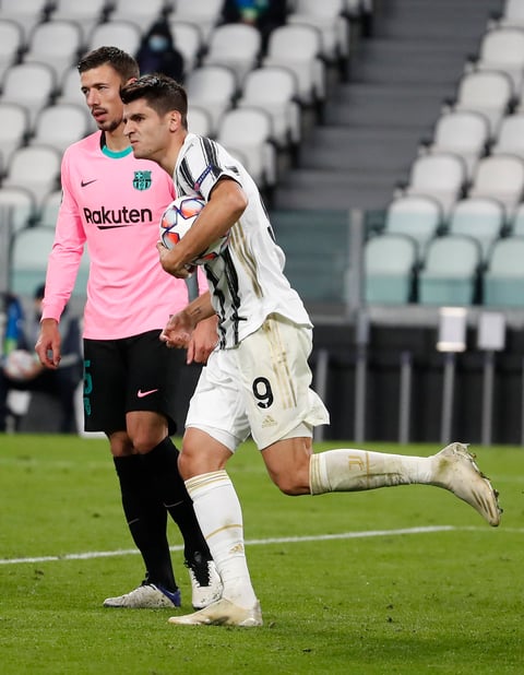 El delantero anotó en tiempo agregado sobre el final del partido en Italia 