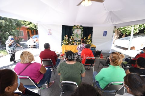 Mantienen tradición de reliquia a San Judas Tadeo durante pandemia en Torreón