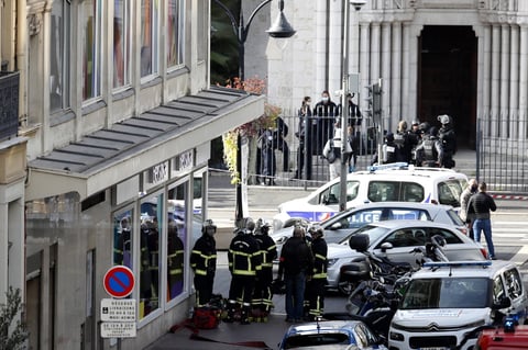 Tres personas murieron en un ataque en una iglesia católica de Niza en Francia