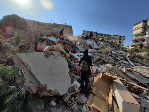 Importantes daños materiales dejó un sismo registrado en Grecia y Turquía