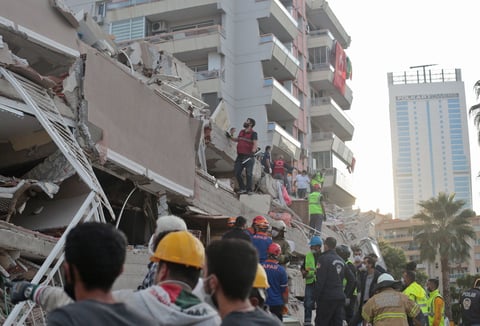 Importantes daños materiales dejó un sismo registrado en Grecia y Turquía