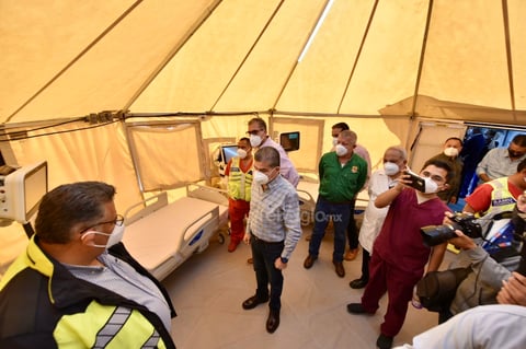 Hospital móvil para atención COVID en Torreón arranca operaciones este fin de semana