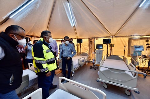 Hospital móvil para atención COVID en Torreón arranca operaciones este fin de semana
