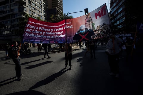 Vuelven las protestas en Chile tras aprobar histórico plebiscito