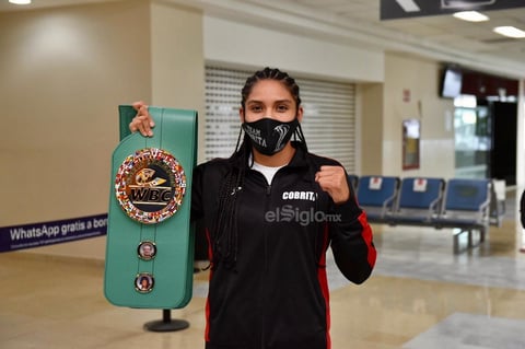 Yulihan ‘Cobrita’ Luna regresa a La Laguna con el titulo Gallo del Consejo Mundial de Boxeo que le arrebató la ‘Barby’ Juárez
