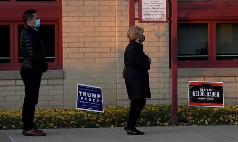 Imágenes de la histórica jornada electoral en Estados Unidos