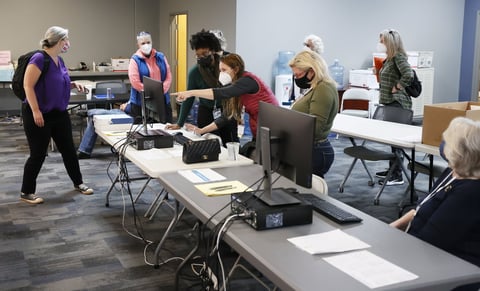 Conteo de boletas en Georgia, uno de los estados restantes