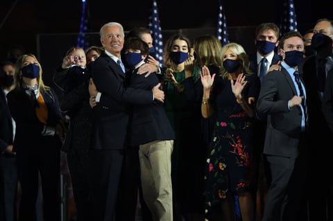 Joe Biden da su primer mensaje como presidente electo de los Estados Unidos