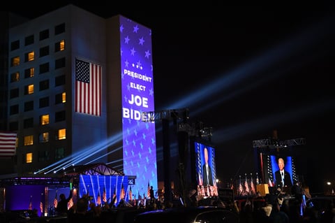 Joe Biden da su primer mensaje como presidente electo de los Estados Unidos