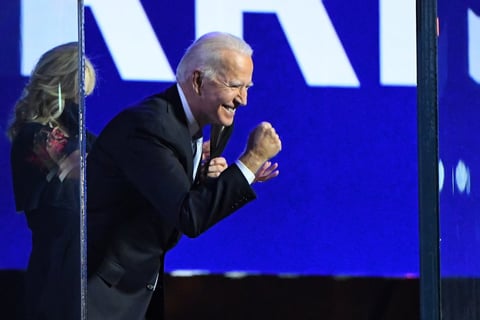 Joe Biden da su primer mensaje como presidente electo de los Estados Unidos