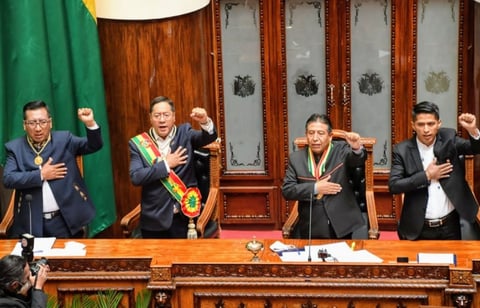 Luis Arce fue investido este domingo como nuevo presidente de Bolivia para los próximos cinco años