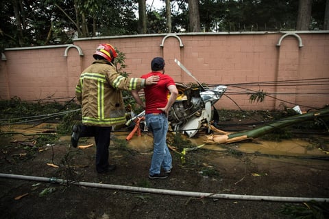 Se estrella avioneta con ayuda humanitaria en Guatemala