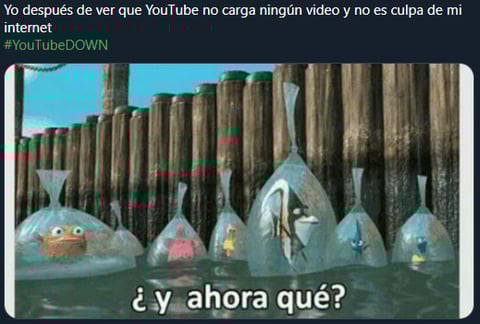 Los memes se hacen presentes tras las fallas en YouTube