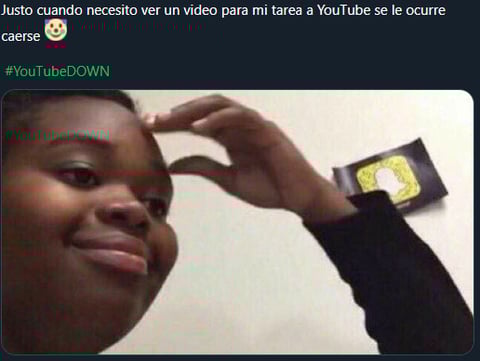Los memes se hacen presentes tras las fallas en YouTube