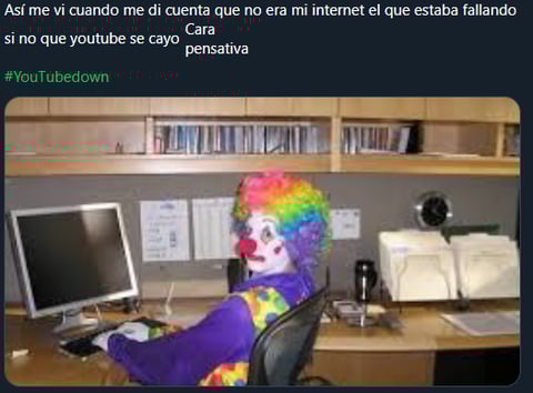Los memes se hacen presentes tras las fallas en YouTube