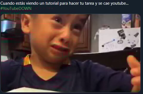 Los memes se hacen presentes tras las fallas en YouTube